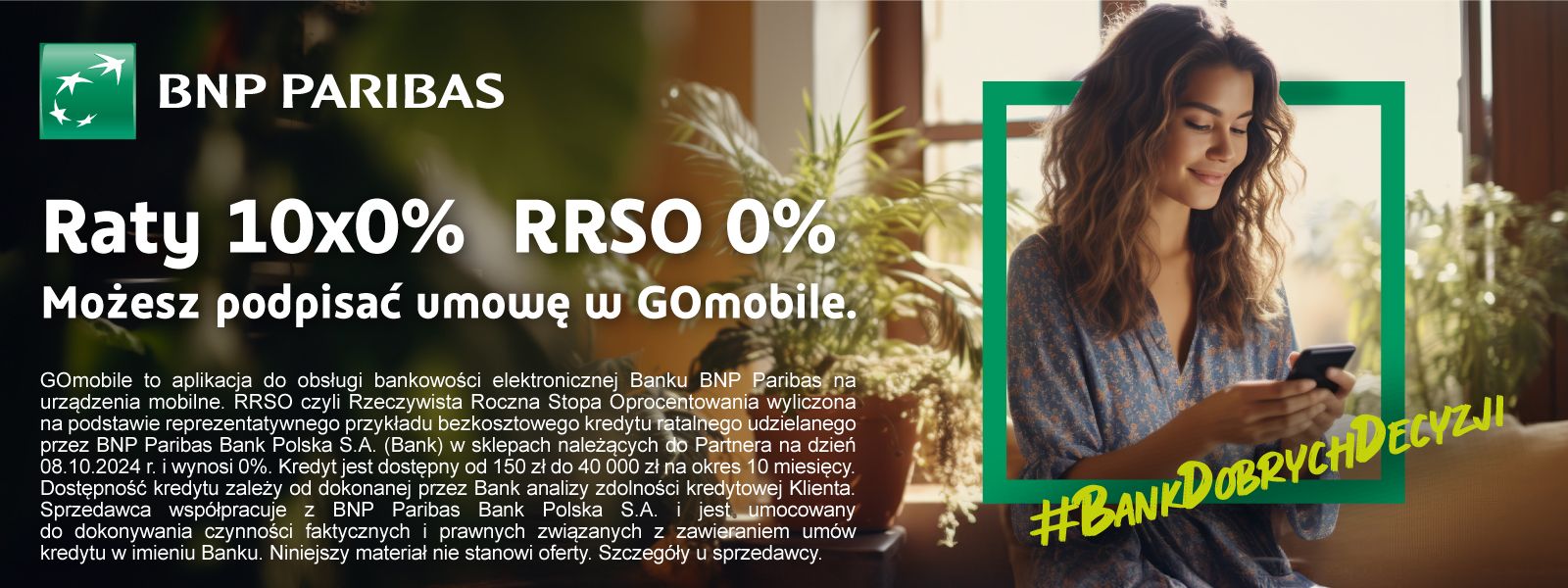 GoMobile BNP Paribas 10 rat 0%